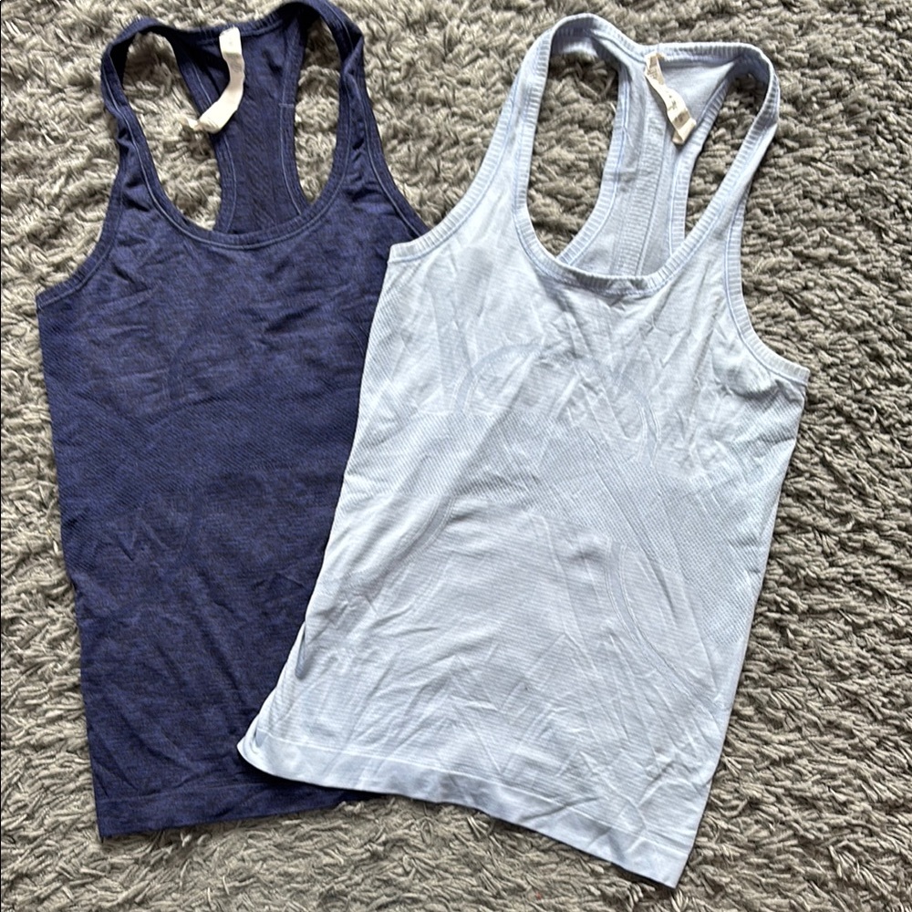 Lululemon Athletica Fitted Sleeveless Tank Top Set, Size 6